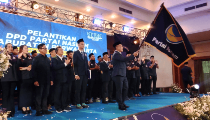 Yadi Rusmayadi Resmi Dilantik Jadi Ketua DPD NasDem Purwakarta, Ini Targetnya