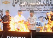 Pemusnahan Barang Kena Cukai Ilegal di Purwakarta: Musnahkan 22 juta Batang Roko