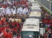 4.531 Aparat Gabungan Siaga untuk Ribuan Buruh Aksi Hari Ini di DPR RI