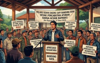 Pedagang Sapi Bandung Raya Bersatu Desak Pencabutan Aturan Harga dari Bapanas