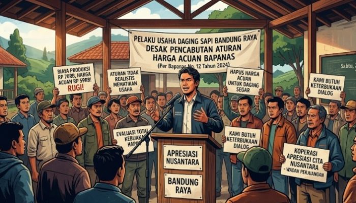 Pedagang Sapi Bandung Raya Bersatu Desak Pencabutan Aturan Harga dari Bapanas