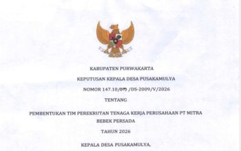 Pemdes Pusakamulya Purwakarta Bentuk Tim Perekrutan Tenaga Kerja PT Mitra Bebek Persada