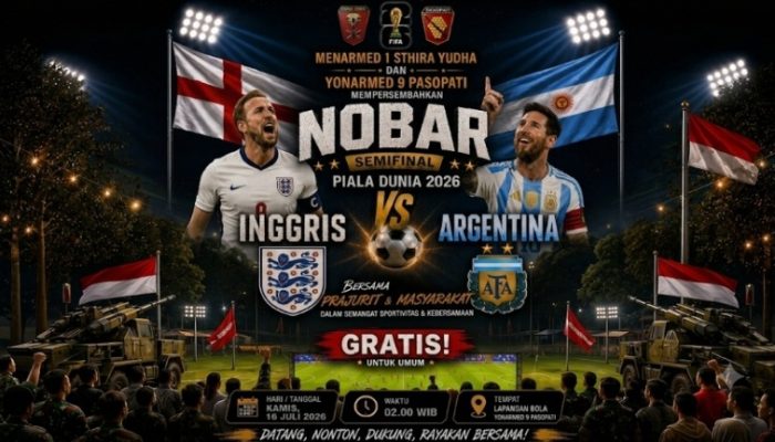 Catat Waktunya! Warga Purwakarta Diajak Nobar Gratis Semifinal Piala Dunia 2026 Bareng Prajurit TNI
